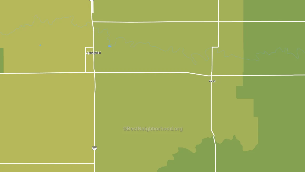 Baca County, CO block-group voter-turnout map