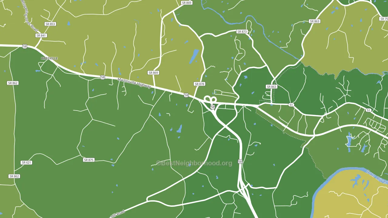 Bachelors Hall, VA block-group voter-turnout map