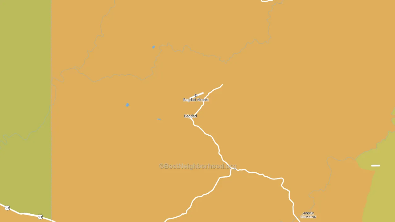 Bagdad, AZ block-group voter-turnout map