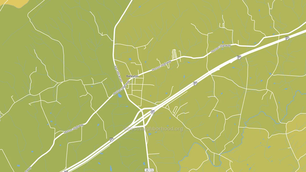 Baileyton, TN block-group voter-turnout map
