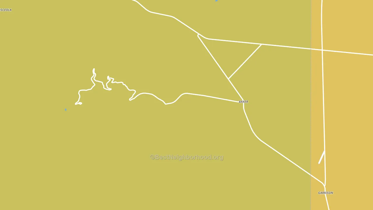 Baker, NV block-group voter-turnout map
