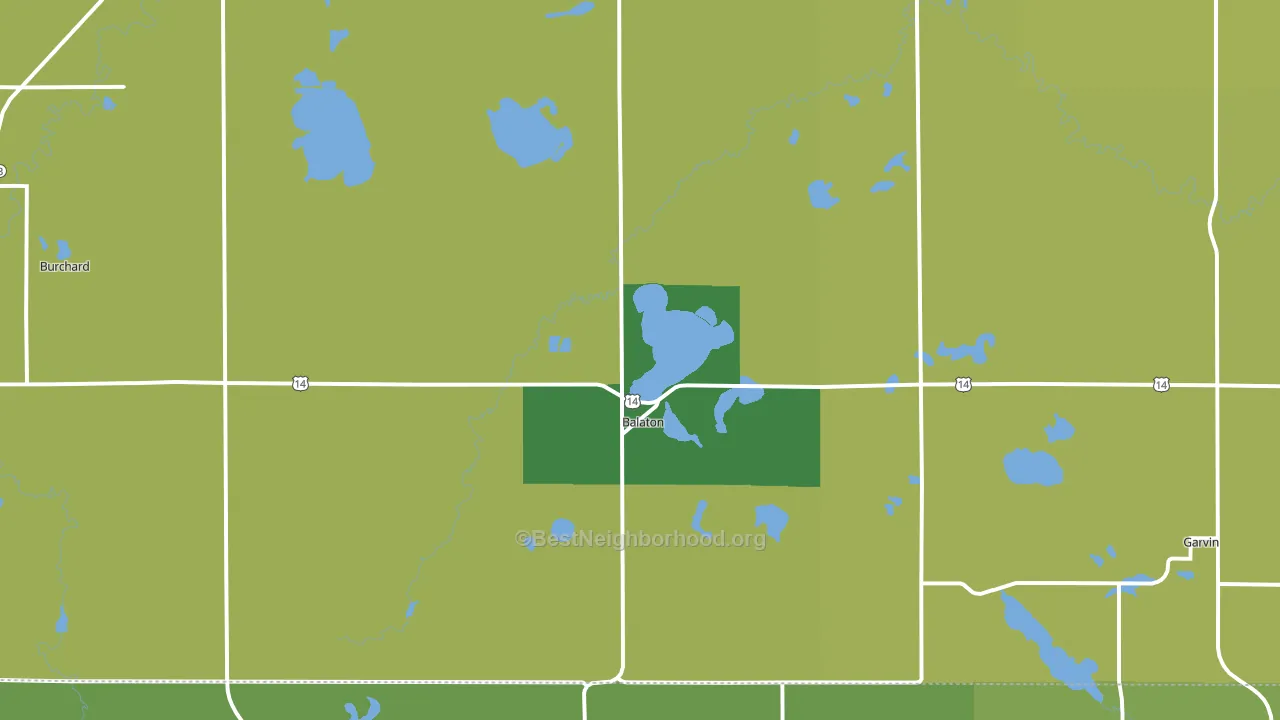 Balaton, MN block-group voter-turnout map
