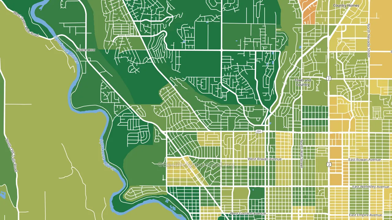 Balboa, Spokane, WA block-group voter-turnout map