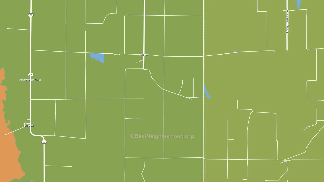 Balch, AR block-group voter-turnout map