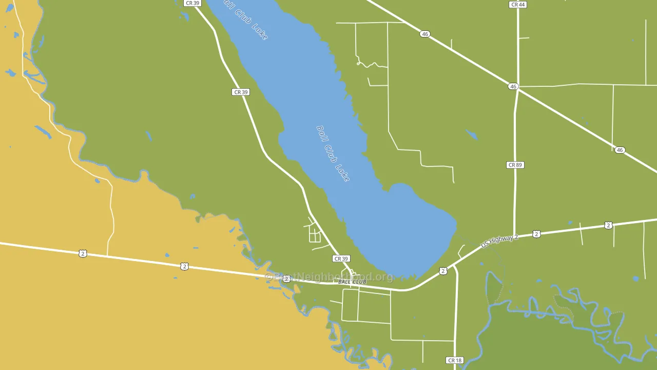 Ball Club, MN block-group voter-turnout map