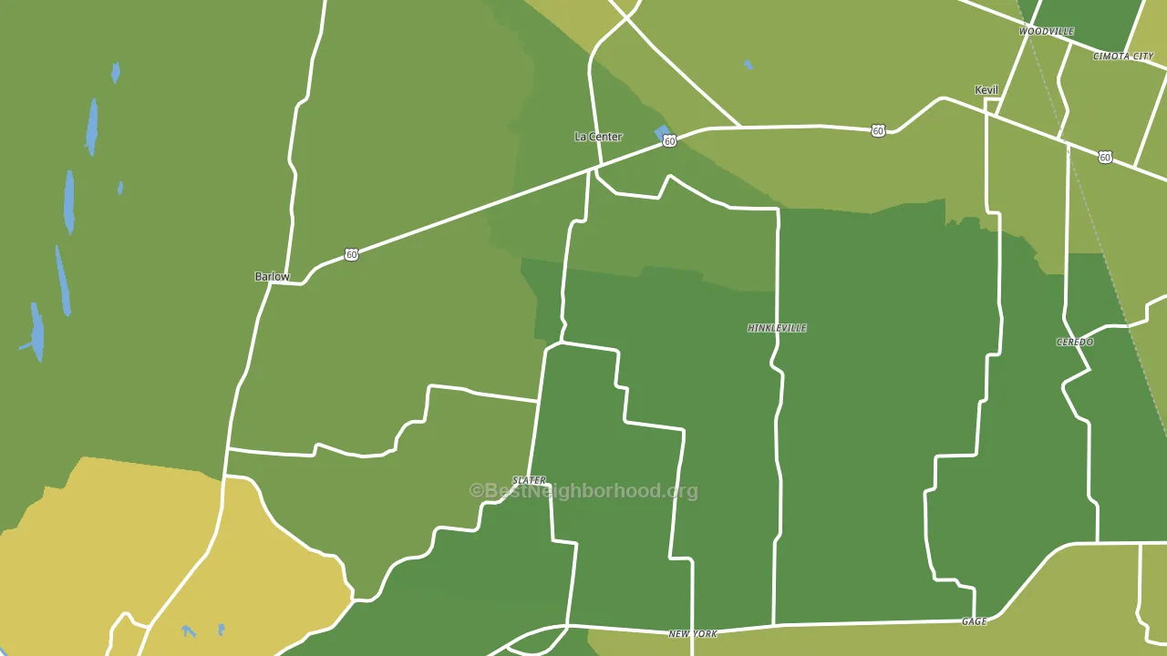 Ballard County, KY block-group voter-turnout map