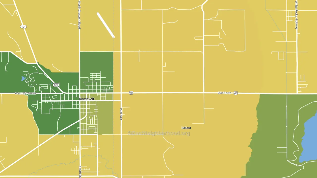 Ballard, UT block-group voter-turnout map