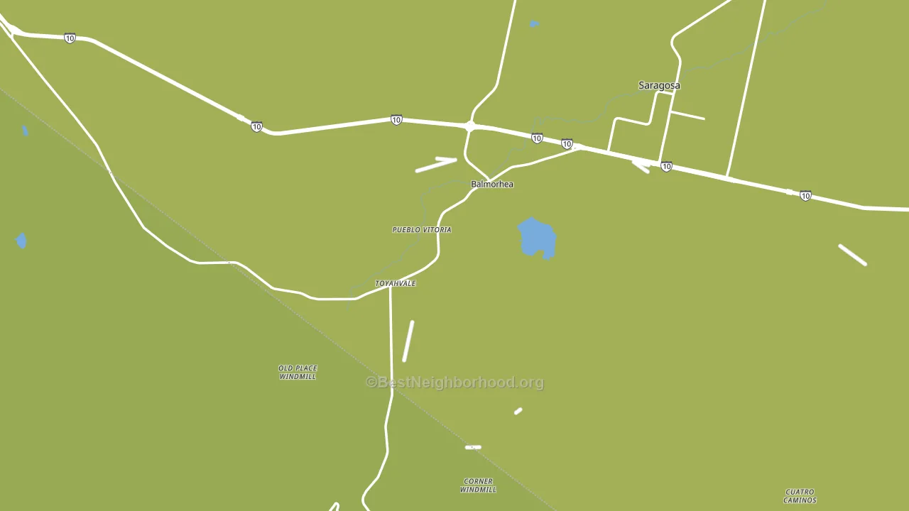 Balmorhea, TX block-group voter-turnout map