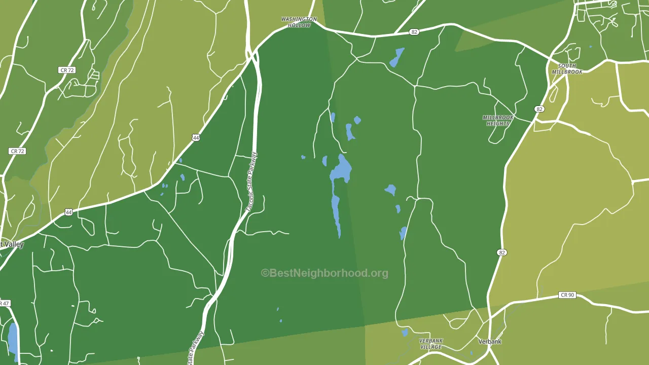 Bangall, NY block-group voter-turnout map