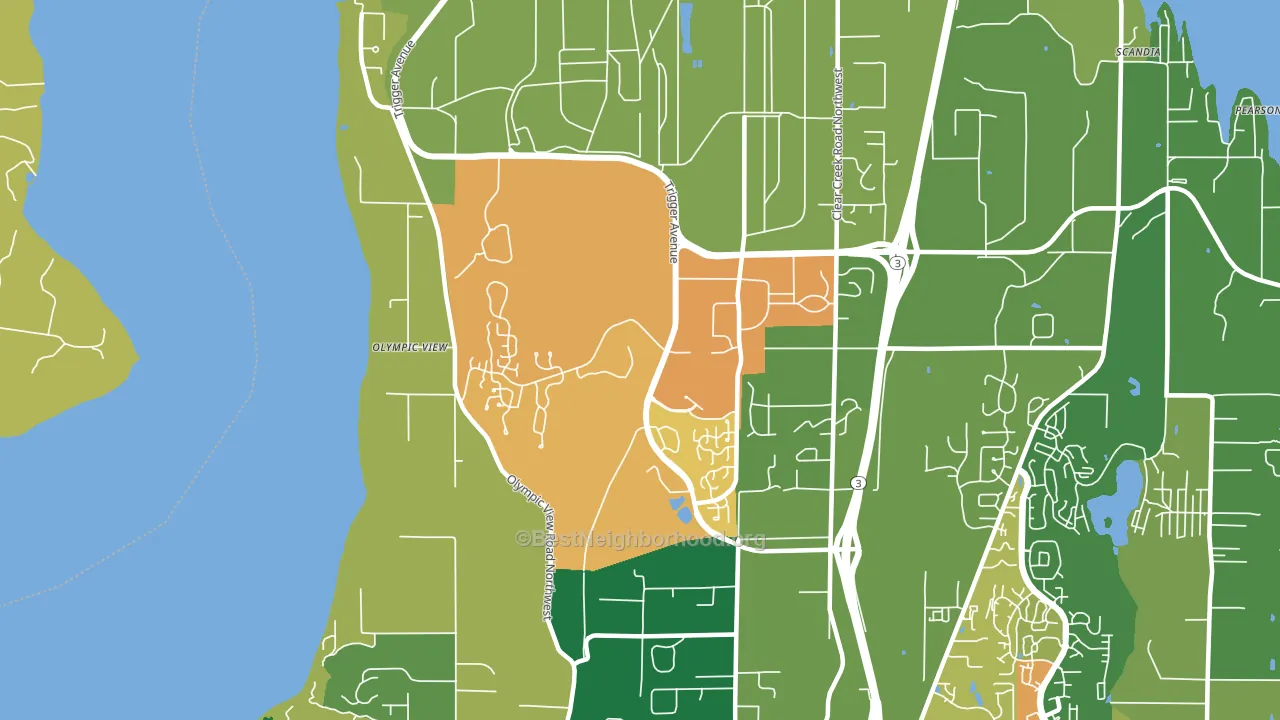 Bangor Base, WA block-group voter-turnout map