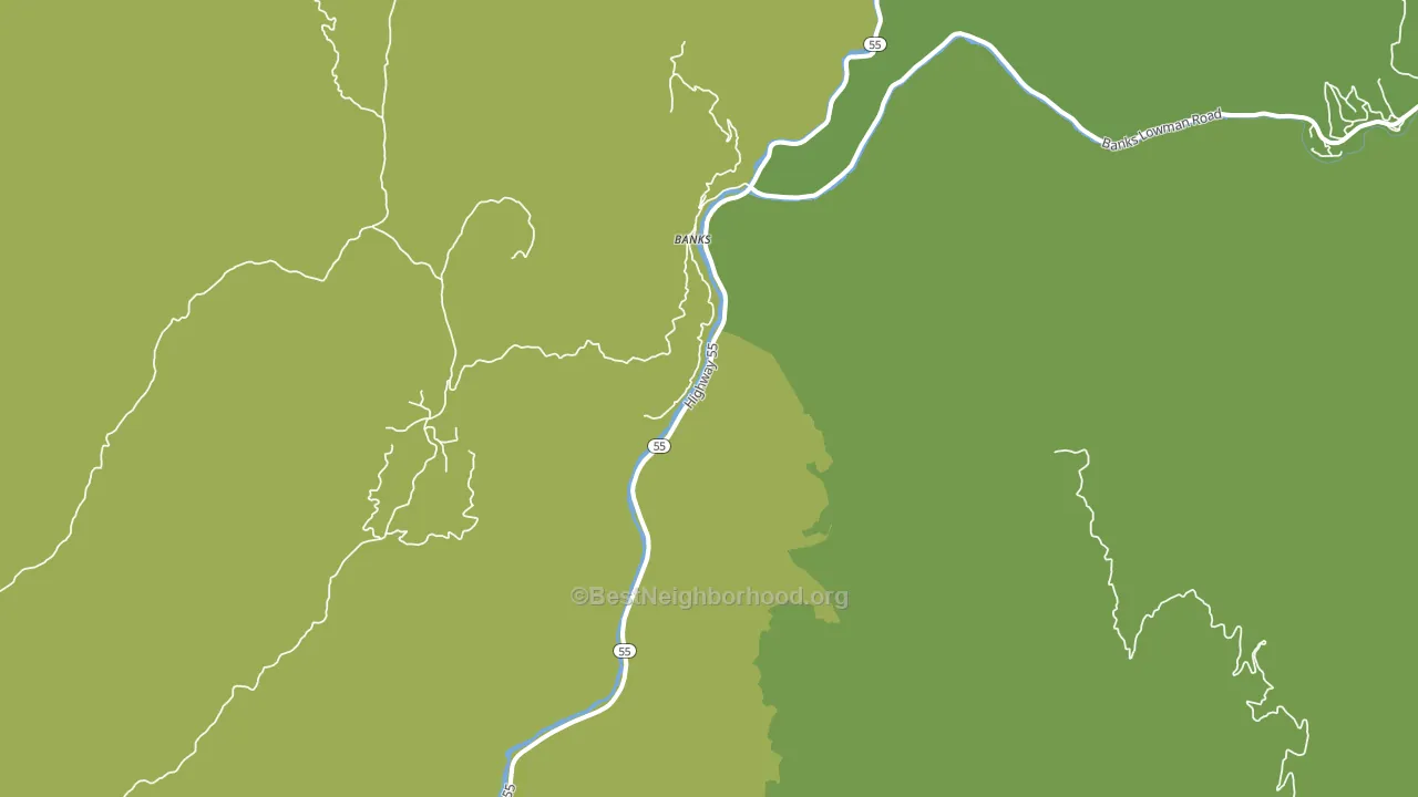 Banks, ID block-group voter-turnout map