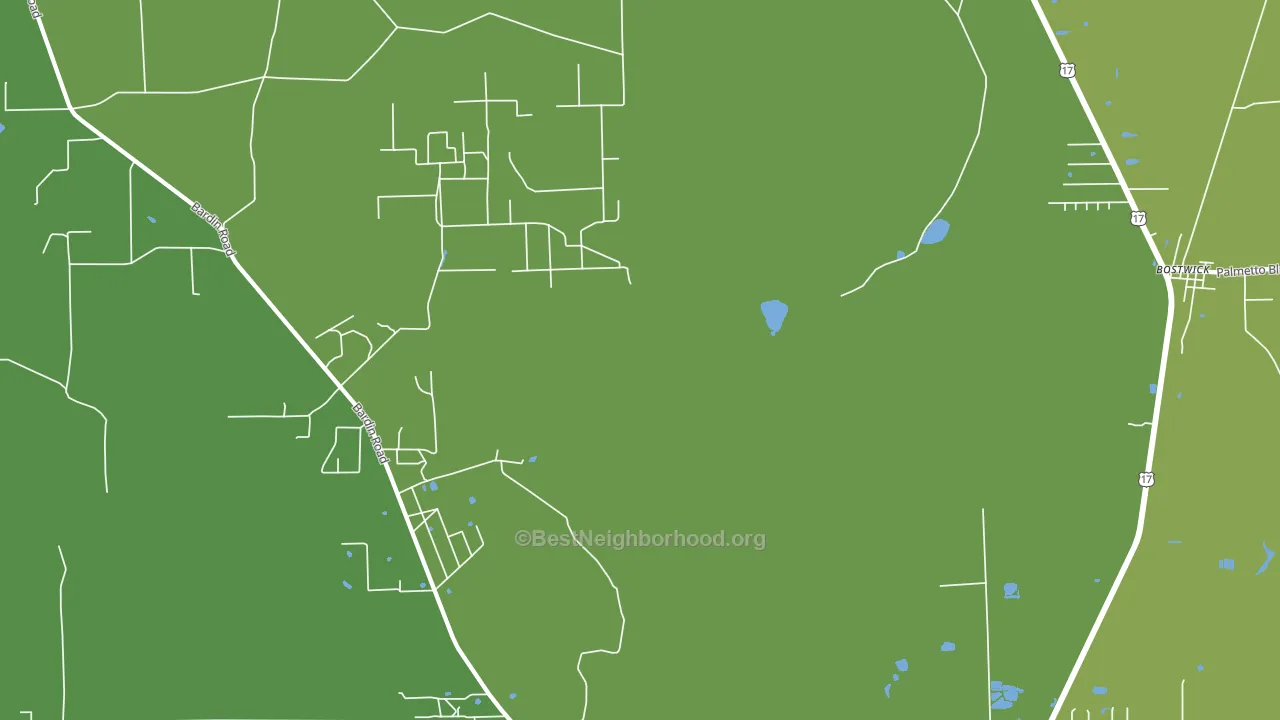 Bardin, FL block-group voter-turnout map