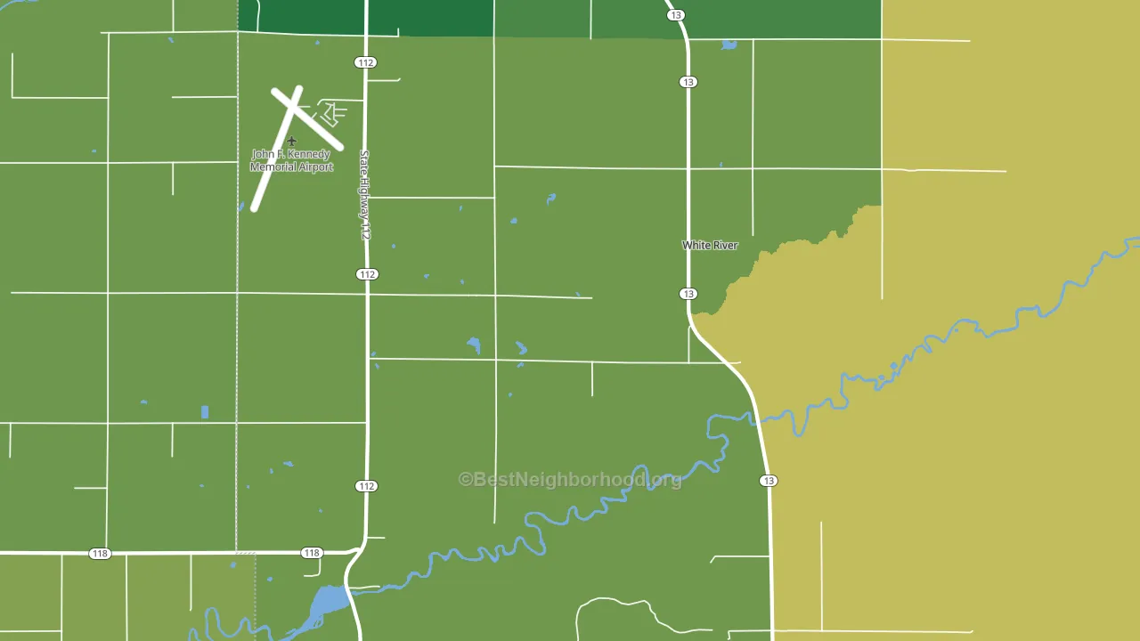 Barksdale, WI block-group voter-turnout map