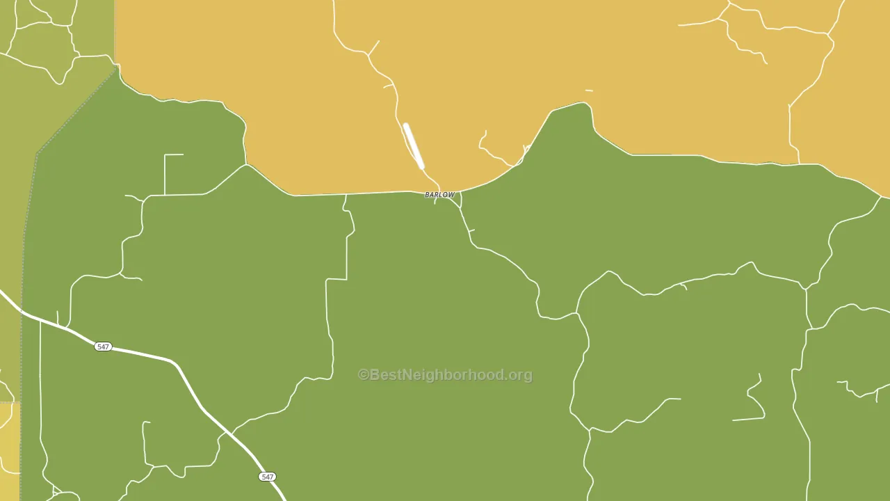 Barlow, MS block-group voter-turnout map
