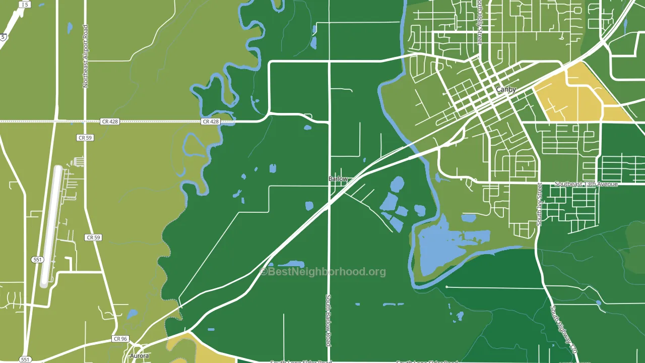 Barlow, OR block-group voter-turnout map