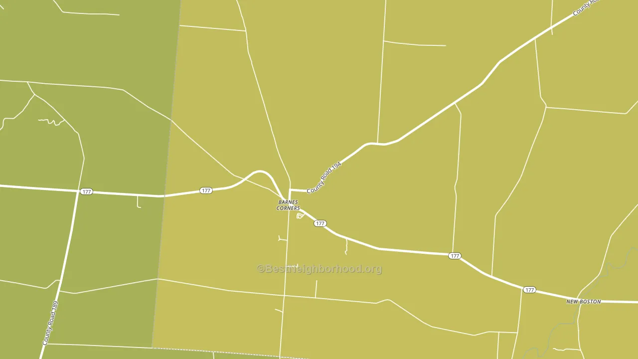 Barnes Corners, NY block-group voter-turnout map