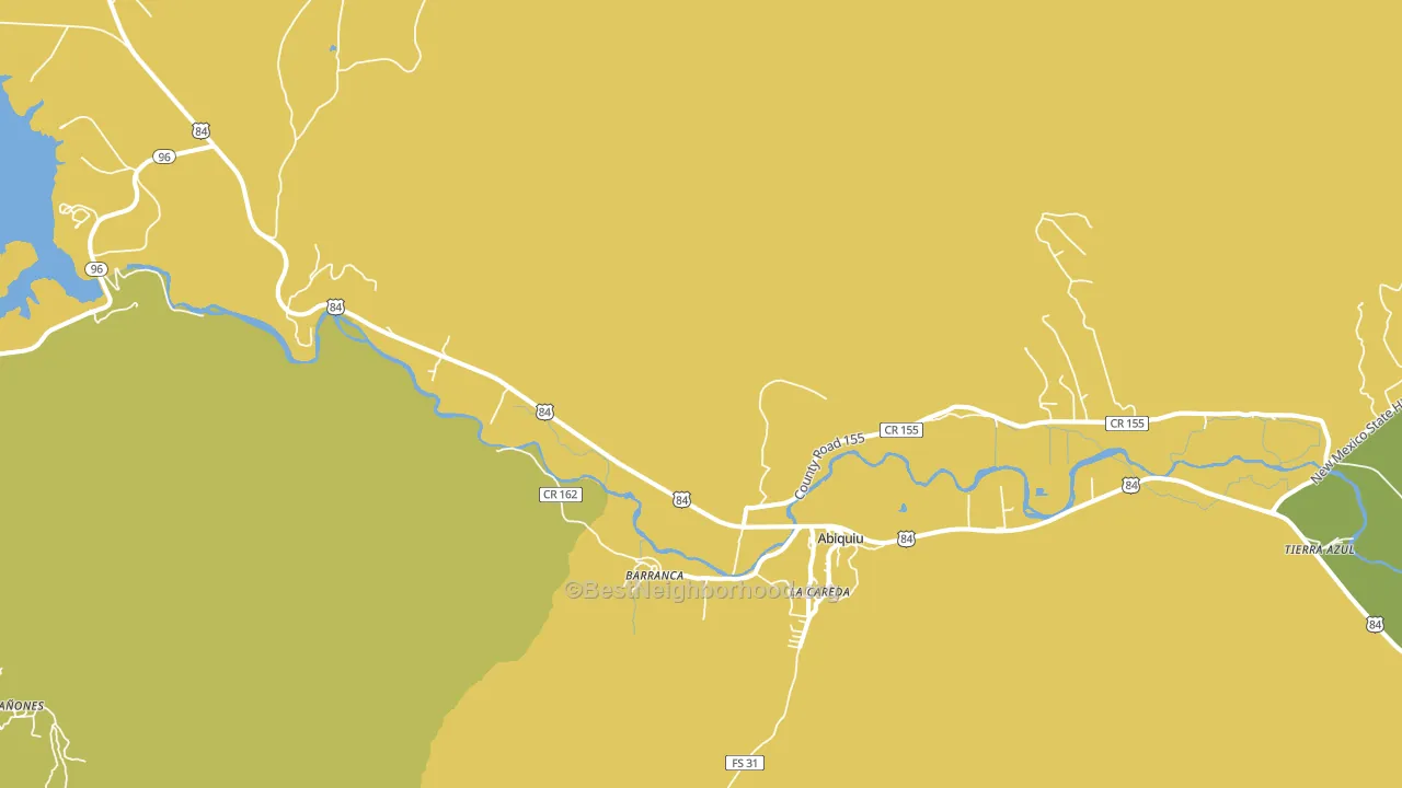 Barranca, NM block-group voter-turnout map