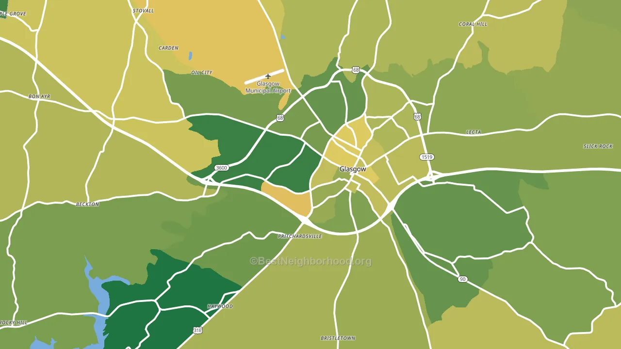 Barren County, KY block-group voter-turnout map