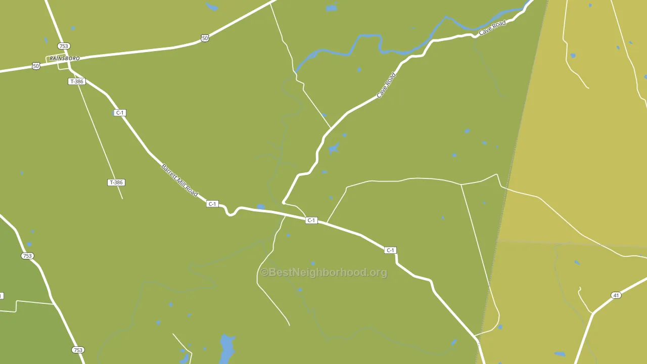Barretts Mills, OH block-group voter-turnout map