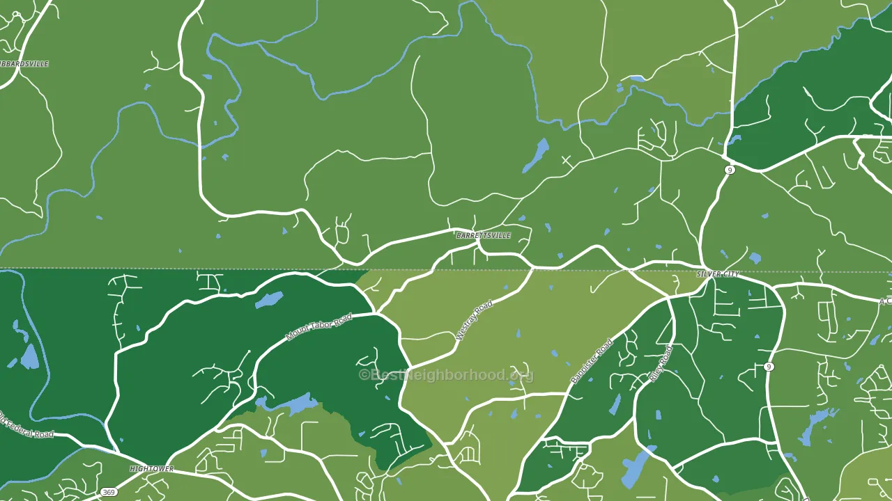 Barrettsville, GA block-group voter-turnout map
