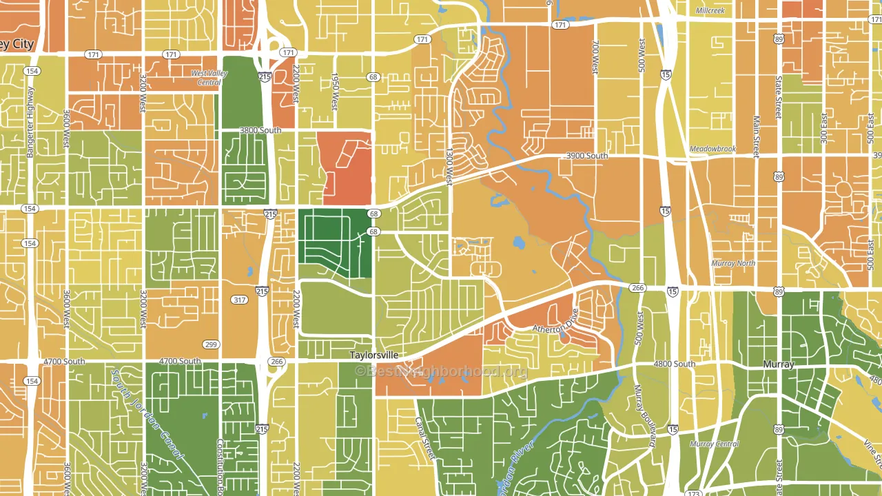 Barrington Park, Taylorsville, UT block-group voter-turnout map