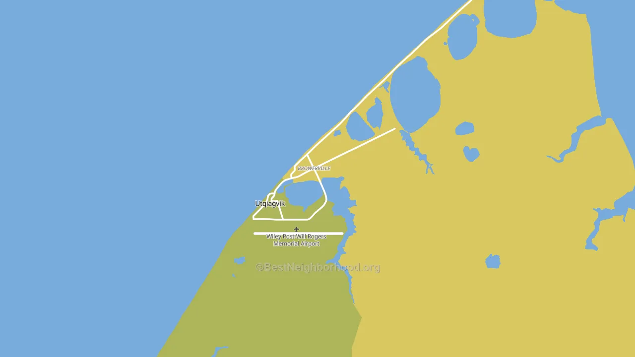 Barrow, AK block-group voter-turnout map