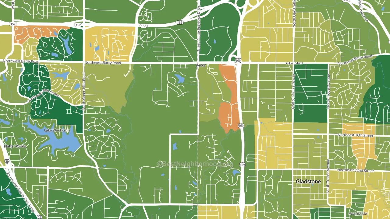 Barry Harbour, Kansas City, MO block-group voter-turnout map