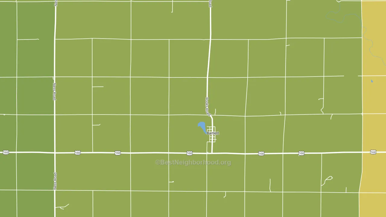 Bartlett, KS block-group voter-turnout map