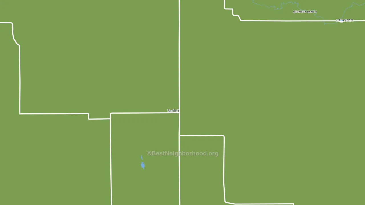 Bartlett, NE block-group voter-turnout map