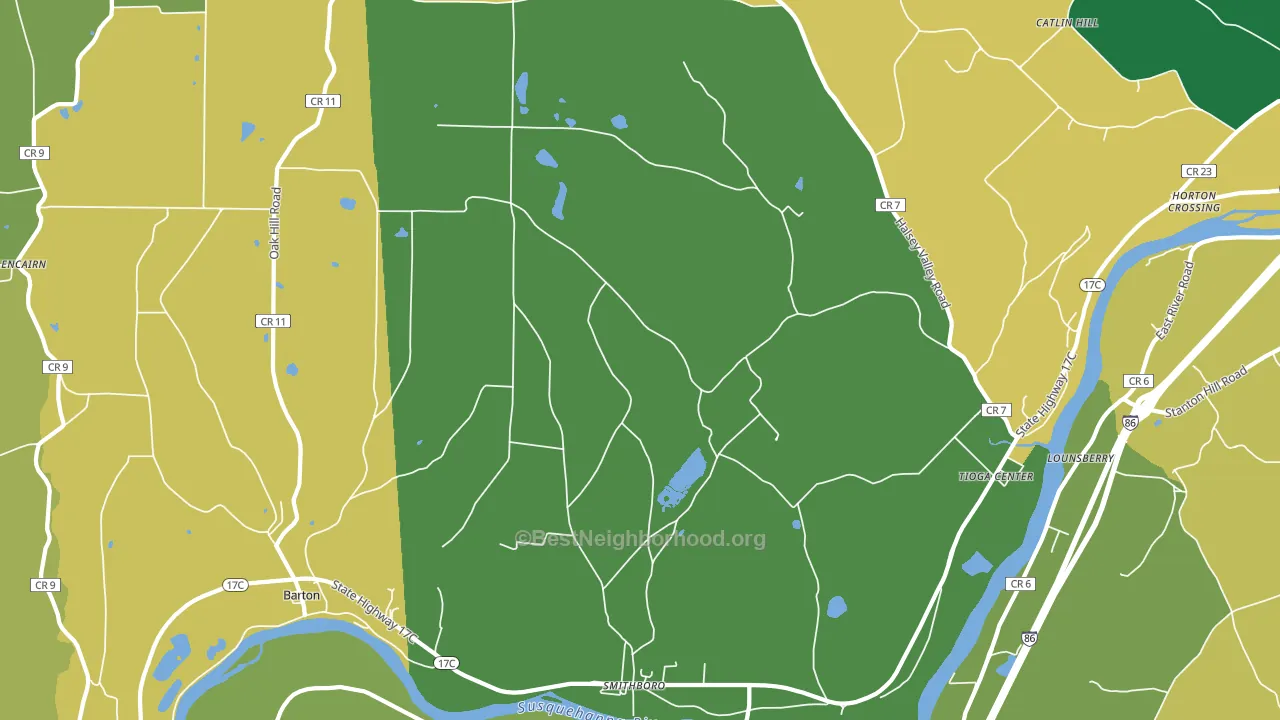 Barton, NY block-group voter-turnout map