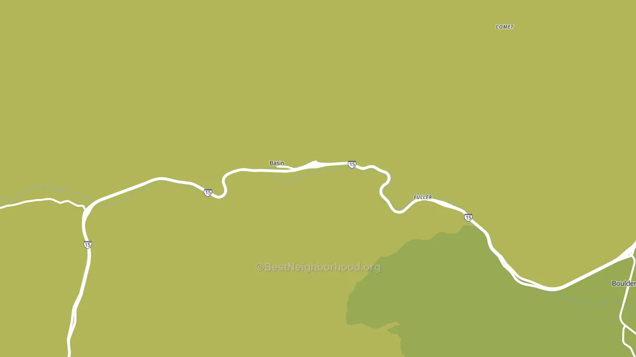 Basin, MT block-group voter-turnout map