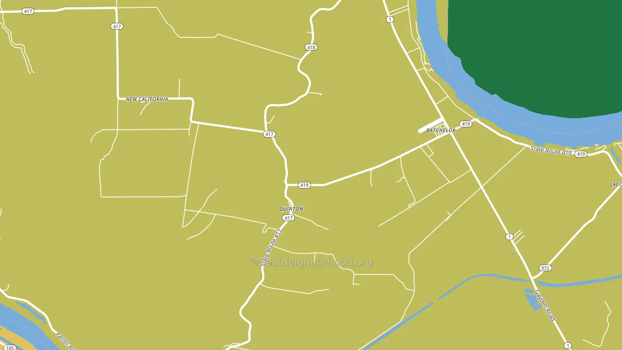 Batchelor, LA block-group voter-turnout map