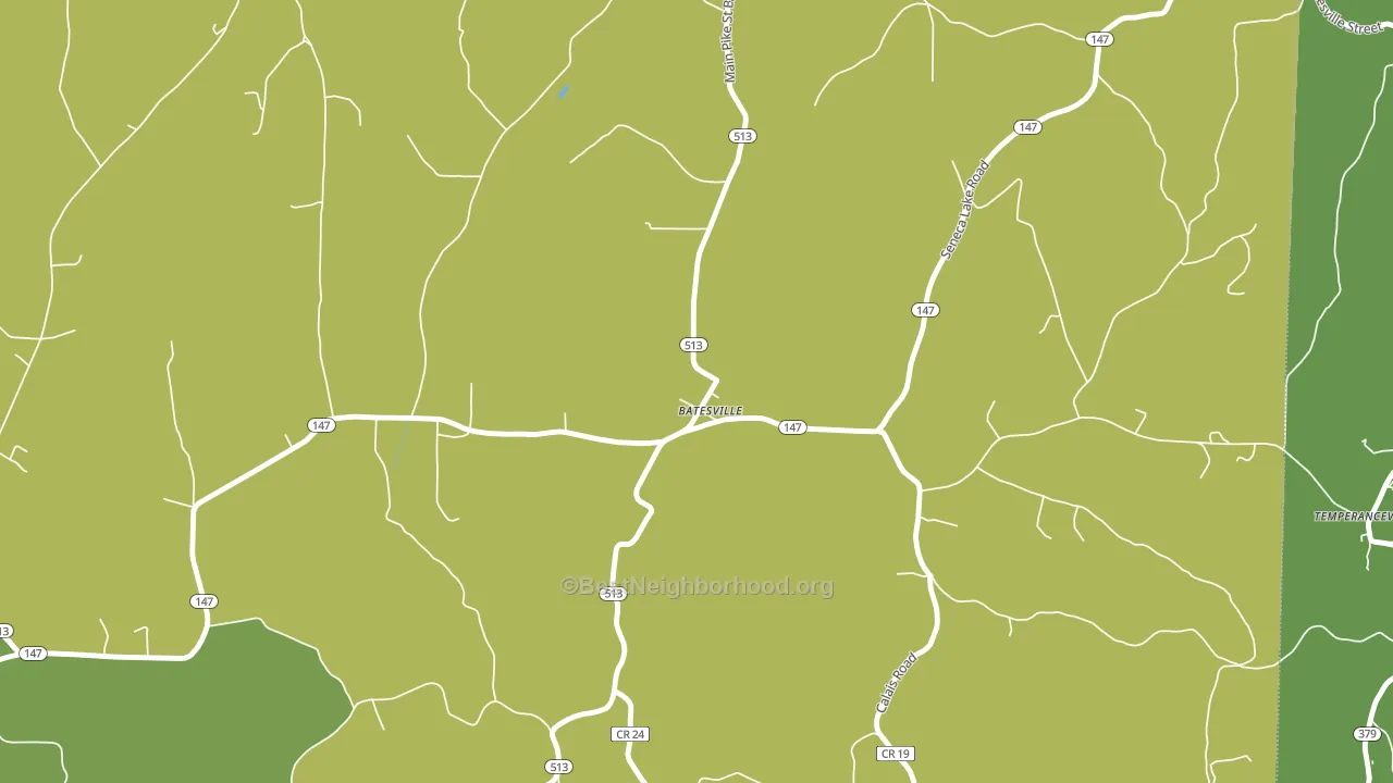 Batesville, OH block-group voter-turnout map