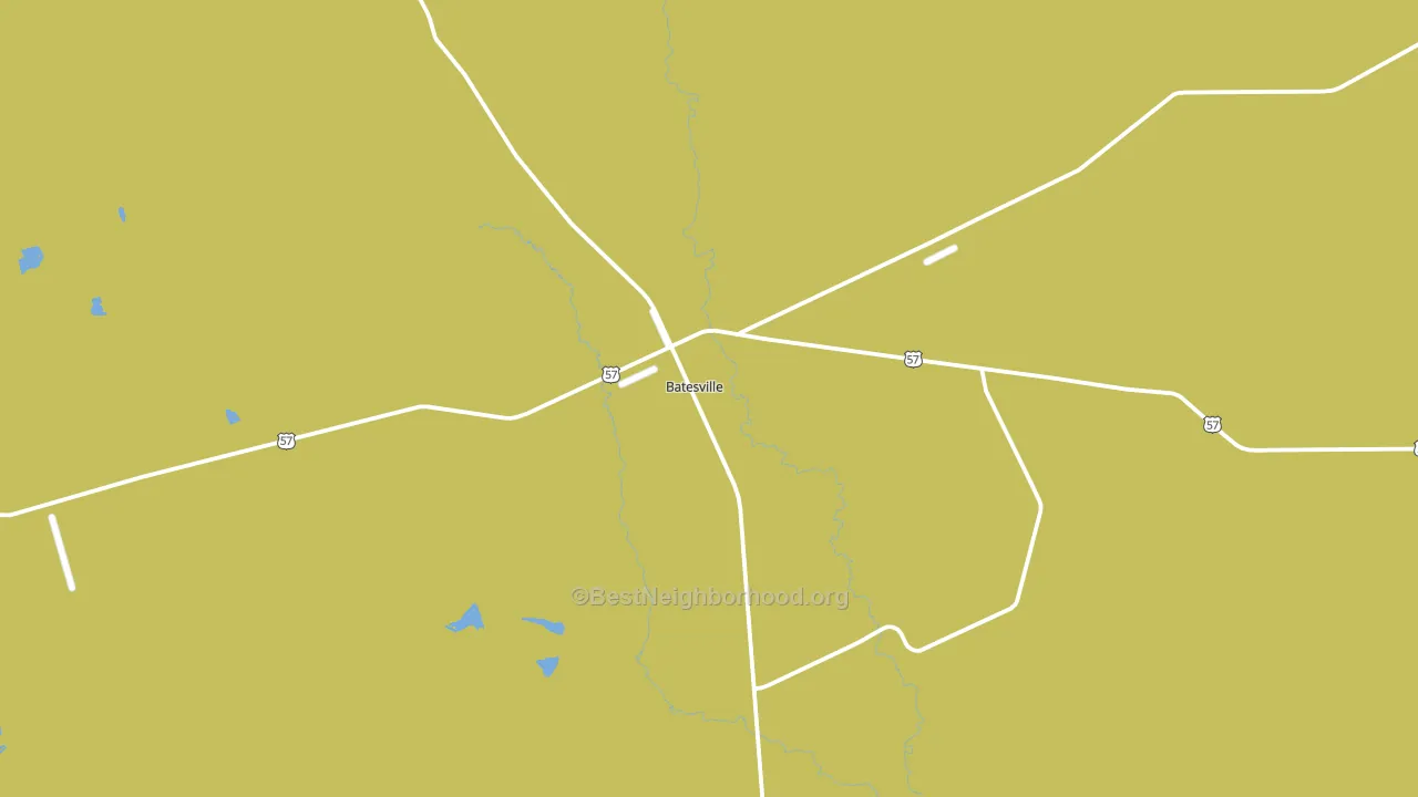 Batesville, TX block-group voter-turnout map