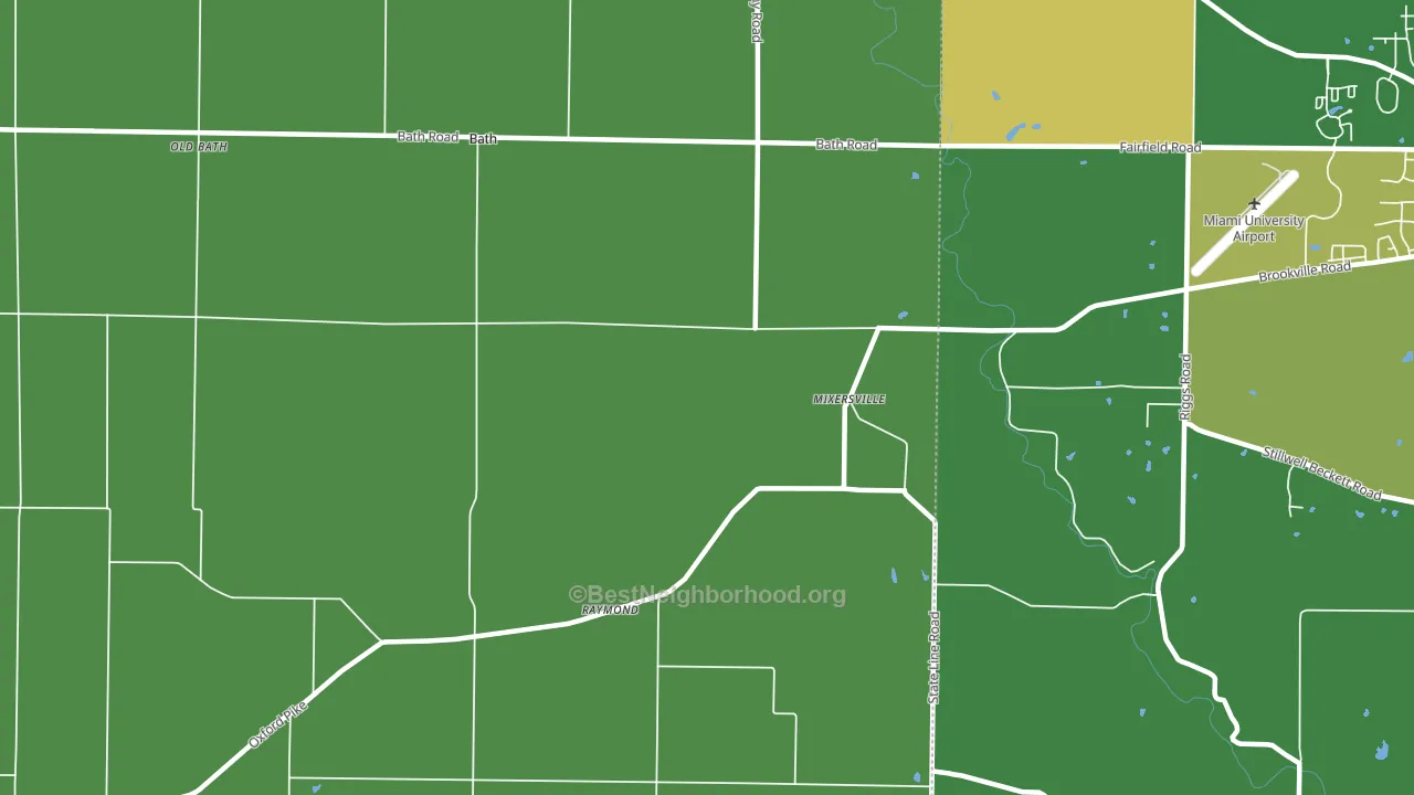 Bath, IN block-group voter-turnout map
