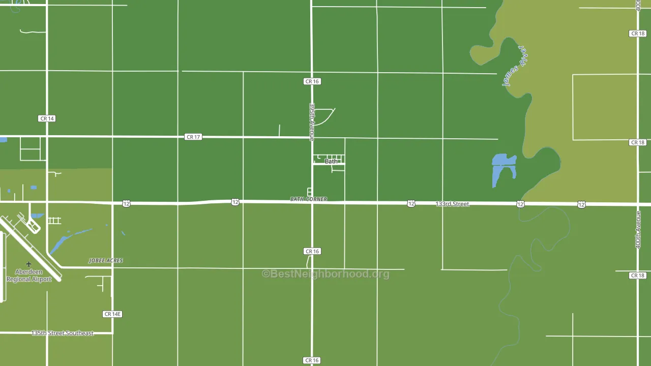 Bath, SD block-group voter-turnout map