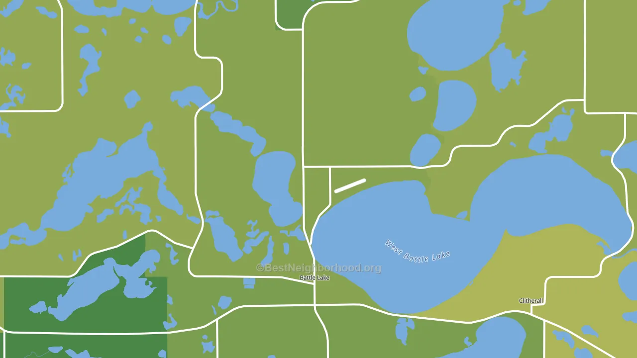 Battle Lake, MN block-group voter-turnout map
