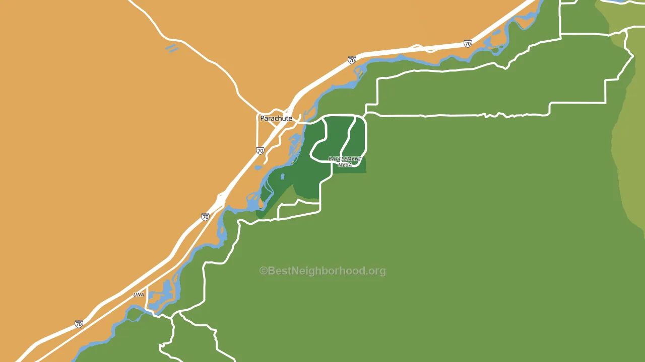 Battlement Mesa, CO block-group voter-turnout map