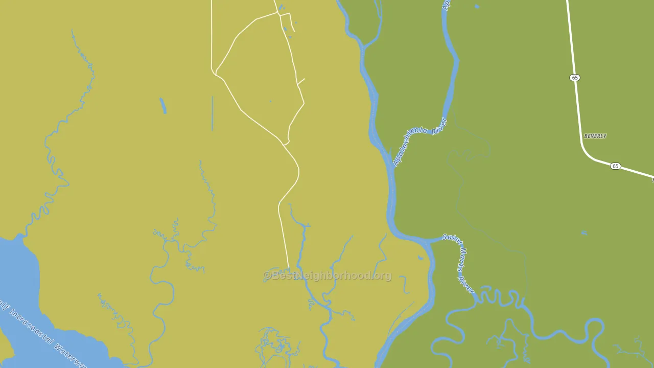 Bay City, FL block-group voter-turnout map