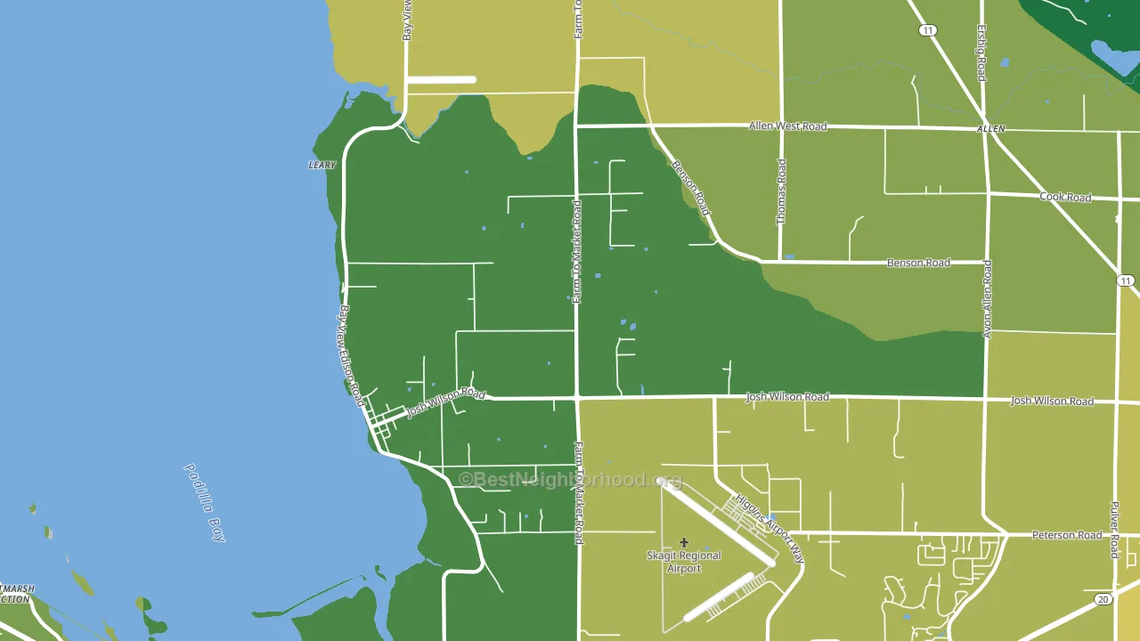 Bay View, WA block-group voter-turnout map
