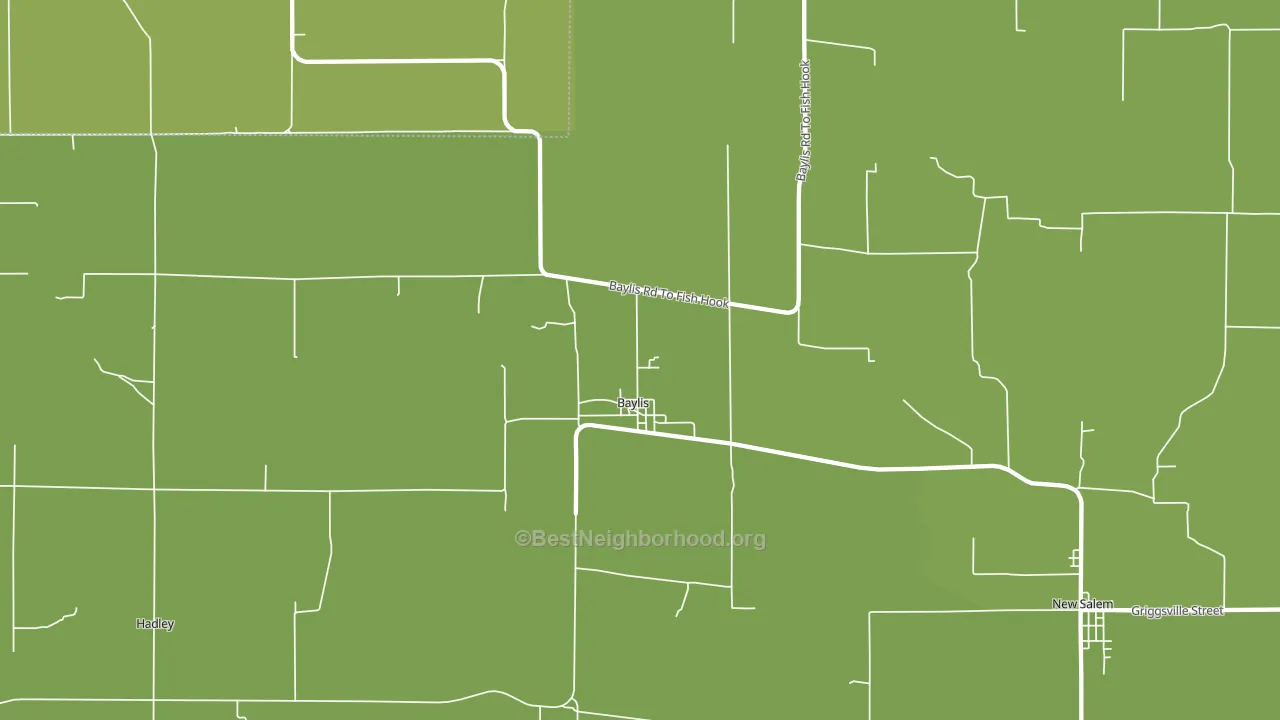 Baylis, IL block-group voter-turnout map