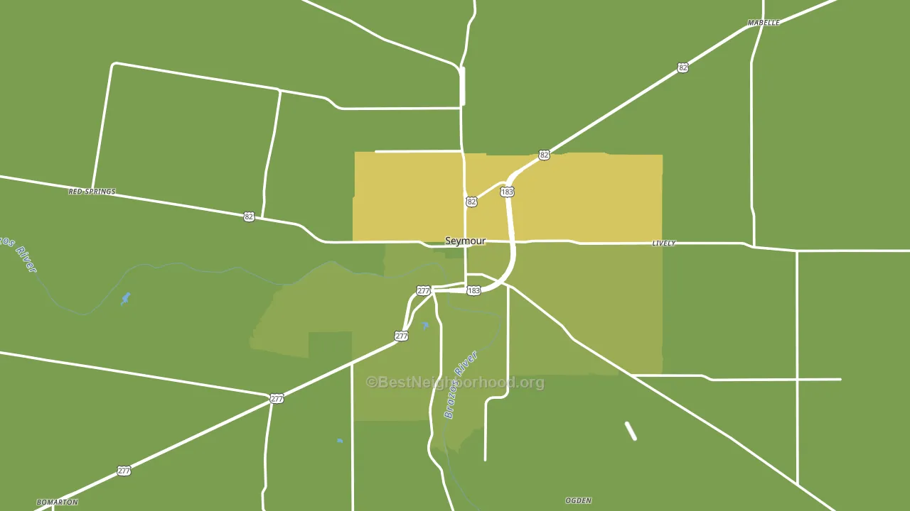 Baylor County, TX block-group voter-turnout map