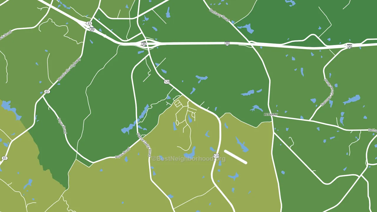 Beacon Heights, GA block-group voter-turnout map
