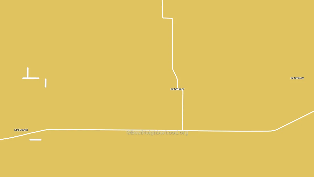 Beardsley, KS block-group voter-turnout map
