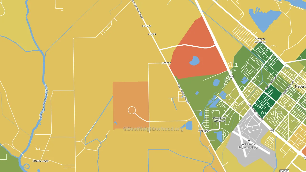 Beauxart Gardens, TX block-group voter-turnout map