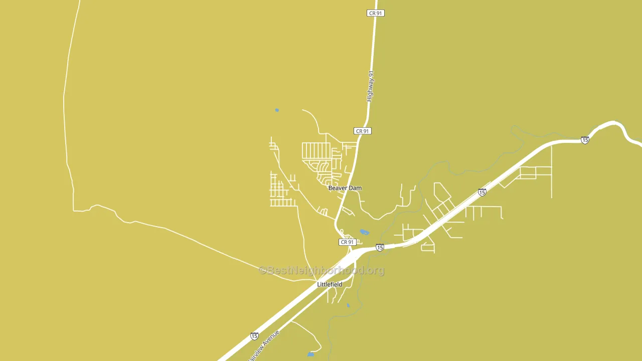 Beaver Dam, AZ block-group voter-turnout map