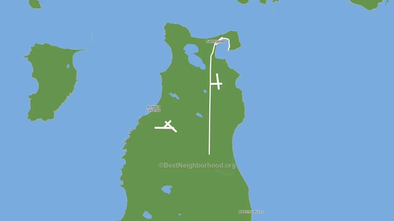 Beaver Island, MI block-group voter-turnout map