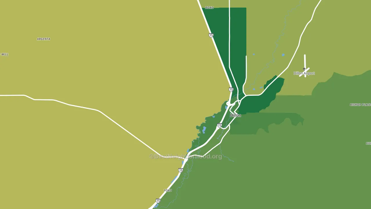 Beaverhead County, MT block-group voter-turnout map