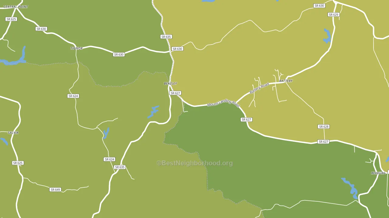 Beazley, VA block-group voter-turnout map