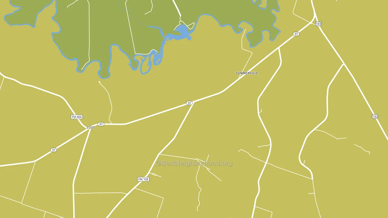 Bebe, TX block-group voter-turnout map